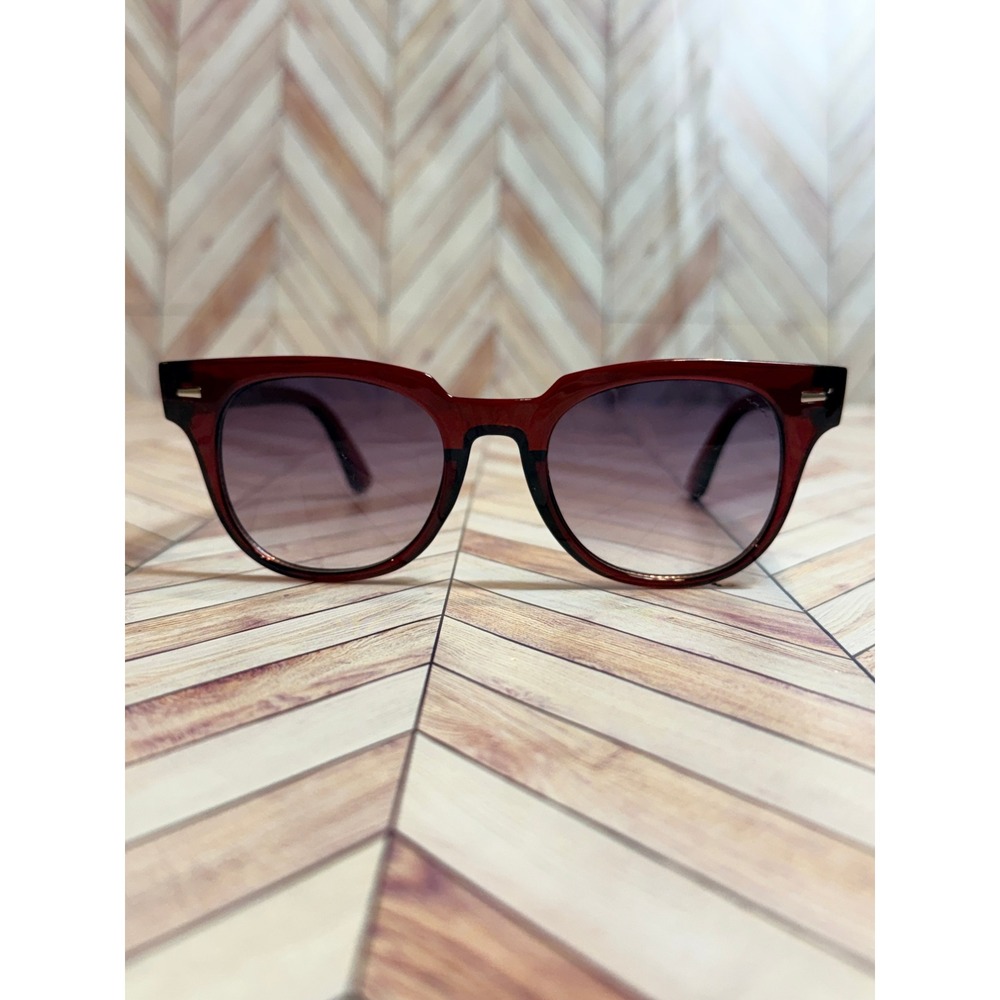 Foster Grant Red Translucent Cat Eye‎ Sunglasses Gradient Lens